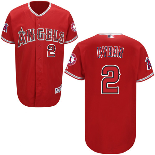Erick Aybar #2 mlb Jersey-Los Angeles Angels of Anaheim Women's Authentic Red Cool Base Baseball Jersey
